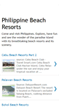 Mobile Screenshot of philippine-beach-resort.blogspot.com