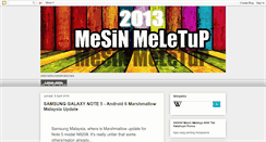 Desktop Screenshot of mesinmeletup.blogspot.com