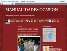 Tablet Screenshot of manualidadesocasion.blogspot.com