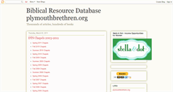 Desktop Screenshot of biblicalresourcedatabase.blogspot.com