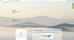 Desktop Screenshot of belajar-bloger-bagus.blogspot.com