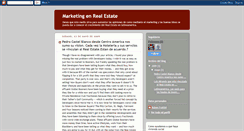 Desktop Screenshot of marketingenrealestate.blogspot.com