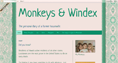 Desktop Screenshot of monkeys-windex.blogspot.com