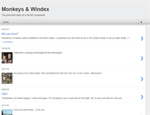 Tablet Screenshot of monkeys-windex.blogspot.com