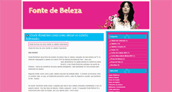 Desktop Screenshot of fontedebeleza.blogspot.com