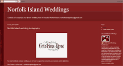 Desktop Screenshot of norfolkislandweddings.blogspot.com