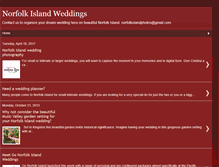 Tablet Screenshot of norfolkislandweddings.blogspot.com