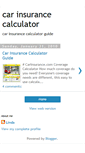 Mobile Screenshot of car-in-surancecalculator.blogspot.com