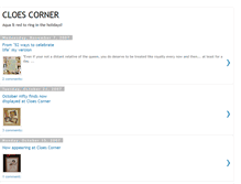 Tablet Screenshot of cloescorner.blogspot.com
