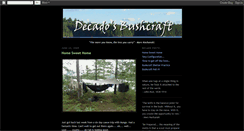 Desktop Screenshot of decadobushcraft.blogspot.com