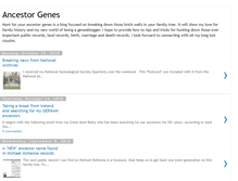 Tablet Screenshot of ancestorgenes.blogspot.com