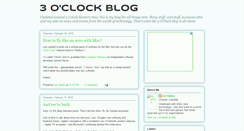 Desktop Screenshot of 3oclockblog.blogspot.com