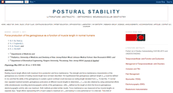 Desktop Screenshot of postureandstability.blogspot.com