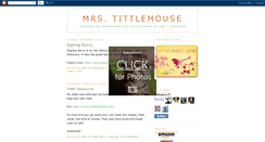 Desktop Screenshot of mrstittlemouse.blogspot.com