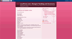 Desktop Screenshot of luxupurse.blogspot.com