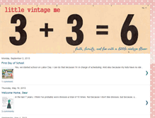 Tablet Screenshot of littlevintageme.blogspot.com