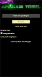 Mobile Screenshot of aplikasitogelonline.blogspot.com