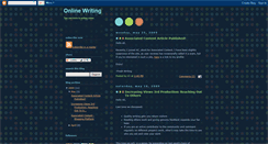 Desktop Screenshot of onlinewritingkeystosuccess.blogspot.com