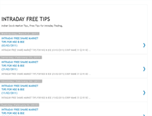 Tablet Screenshot of intraday-free-tips.blogspot.com
