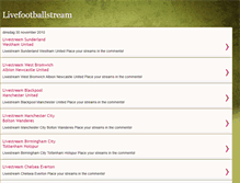 Tablet Screenshot of livefootballstream.blogspot.com