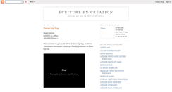Desktop Screenshot of ecritureencreation.blogspot.com