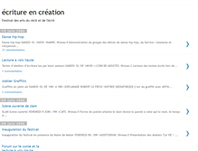 Tablet Screenshot of ecritureencreation.blogspot.com