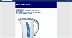 Desktop Screenshot of britawaterfilter.blogspot.com