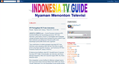 Desktop Screenshot of indonesiatvguide.blogspot.com