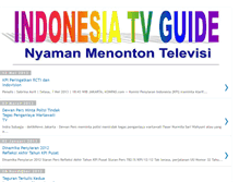Tablet Screenshot of indonesiatvguide.blogspot.com