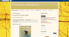 Desktop Screenshot of culturaindigente.blogspot.com