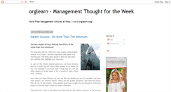 Desktop Screenshot of orglearn-managementthoughtfortheweek.blogspot.com