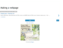 Tablet Screenshot of makingawebpage.blogspot.com