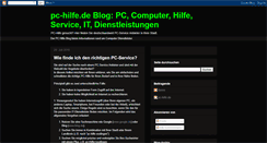 Desktop Screenshot of pc-hilfe-computer-service.blogspot.com