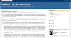 Desktop Screenshot of lovehateubuntu.blogspot.com