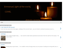 Tablet Screenshot of domesticserenity.blogspot.com