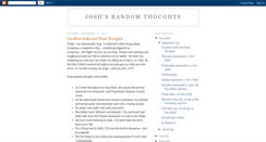 Desktop Screenshot of joshuagilthoughts.blogspot.com