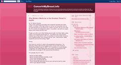 Desktop Screenshot of cancerinmybreastinfo.blogspot.com