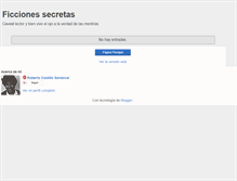 Tablet Screenshot of ficcionessecretas.blogspot.com