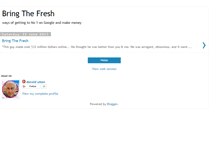 Tablet Screenshot of bringthefreshhere.blogspot.com