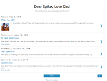 Tablet Screenshot of dearspikelovedad.blogspot.com