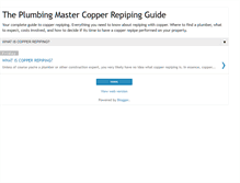 Tablet Screenshot of copperrepipingguide.blogspot.com