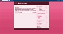 Desktop Screenshot of nadiaisexy.blogspot.com