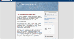 Desktop Screenshot of globalhealthreport.blogspot.com