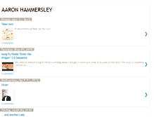 Tablet Screenshot of aaronhammersley.blogspot.com