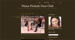 Desktop Screenshot of dianapiedadefansclub.blogspot.com