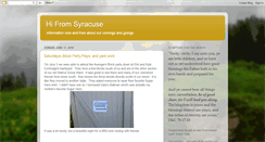 Desktop Screenshot of hifromsyracuse.blogspot.com