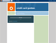 Tablet Screenshot of creditcardguidian.blogspot.com