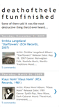 Mobile Screenshot of deathoftheleftunfinished.blogspot.com