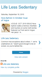 Mobile Screenshot of lifelesssedentary.blogspot.com