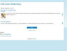 Tablet Screenshot of lifelesssedentary.blogspot.com